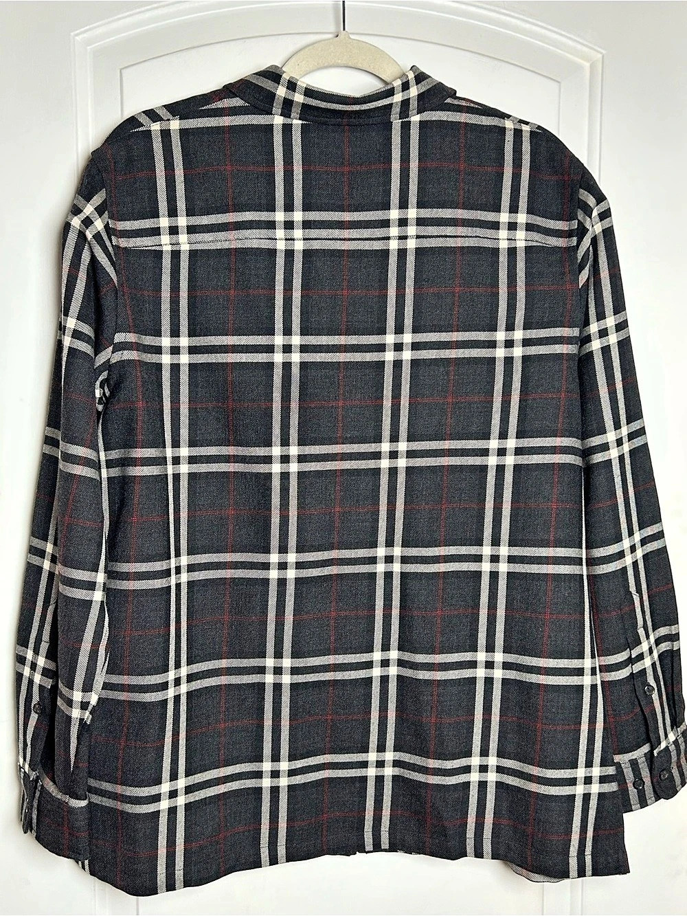 Lauren Ralph Lauren Women's Plaid Wool Jacket Black & White Size 1X - Picture 2 of 10